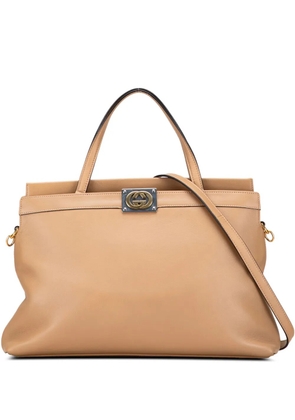 Gucci Pre-Owned 2016-2025 Small Leather Linea Matisse satchel - Brown