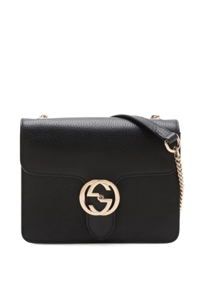 Gucci Pre-Owned 2016-2025 Small Dollar Calfskin Interlocking G crossbody bag - Black