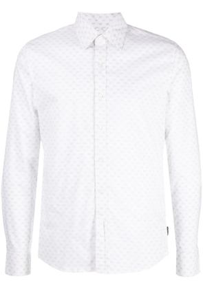 Michael Kors logo-print poplin shirt - White