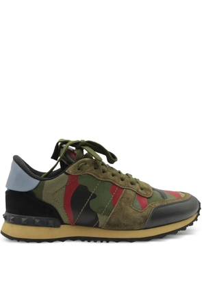 Valentino Garavani Pre-Owned Rockrunner camouflage-print sneakers - Green
