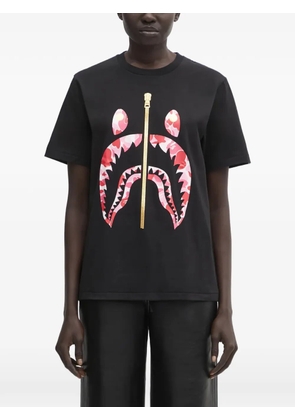 A BATHING APE® zip-detail T-shirt - Black