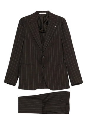 Tagliatore pinstripe-pattern suit - Brown