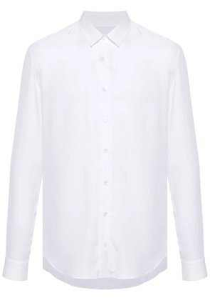 Patrizia Pepe long-sleeve striped-jacquard shirt - White