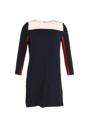 Victoria Beckham colourblock quarter-sleeves dress - Blue