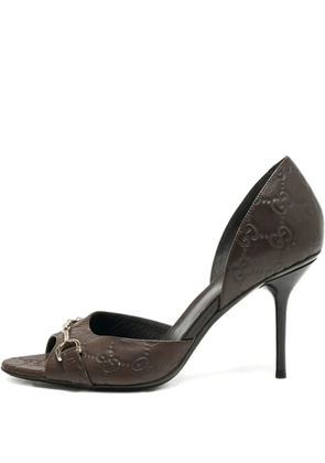 Gucci Pre-Owned Horsebit D'orsay leather pumps - Brown