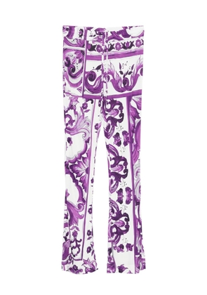 Dolce & Gabbana Pre-Owned graphic-print track pants - White