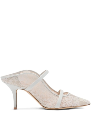 Malone Souliers Maureen strap-detail mules - White