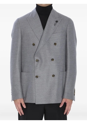 Lardini double-breasted jacket - Grey