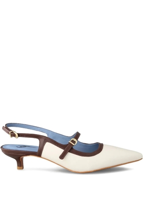 Bird&Co Fabulous slingback heeled pumps - White