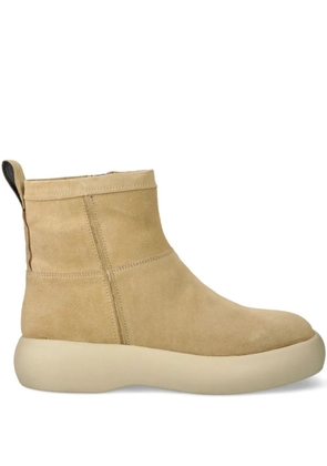 VAGABOND Janick zip-detail platform boots - Neutrals