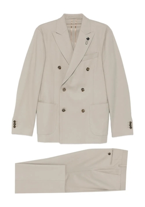 Lardini double-breasted suit - Neutrals