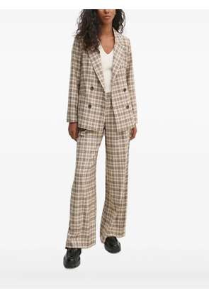 Hoss Intropia checked double-breasted blazer - Neutrals