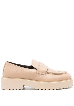 Doucal's leather penny loafers - Brown