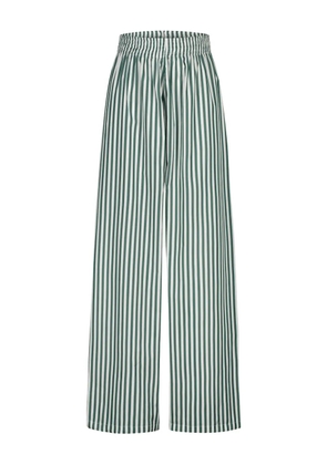 PARAMIDONNA Cora striped beach trousers - White