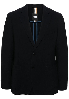 BOSS textured blazer - Blue