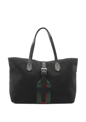 Gucci Pre-Owned Sherry Line leather tote bag - Black
