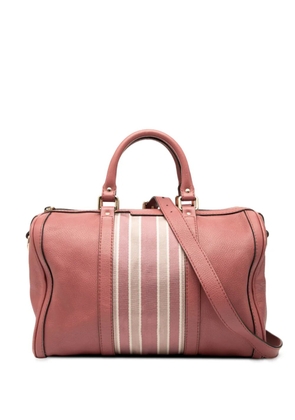 Gucci Pre-Owned 2000-2015 Medium Calfskin Web Joy Boston Bag satchel - Pink