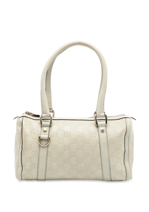 Gucci Pre-Owned 2016-2025 Guccissima Abbey D Ring boston bag - White