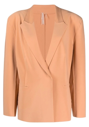 Norma Kamali single-breasted straight-fit blazer - Orange