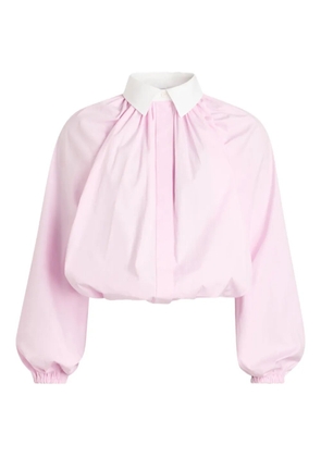 Patou long-sleeved poplin blouse - Pink