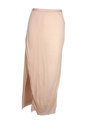 Rick Owens Vintage side-slit midi skirt - Neutrals