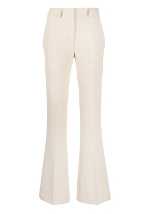 Blanca Vita flared crepe trousers - Neutrals