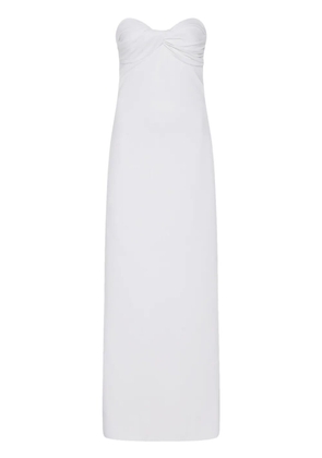 Rosetta Getty twist-detail strapless maxi dress - White