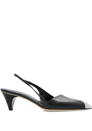 IRO 60mm Stargey slingback metallic-toe pumps - Black