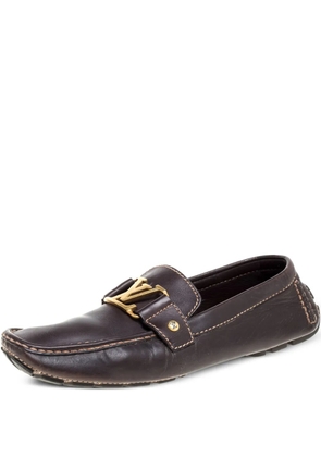 Louis Vuitton Pre-Owned leather loafers - Brown