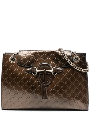 Gucci Pre-Owned 2016-2025 Large Guccissima Emily shoulder bag - Brown