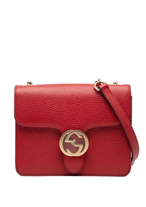 Gucci Pre-Owned 2016-2025 Small Dollar Calfskin Interlocking G crossbody bag - Red