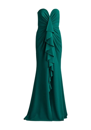 Tadashi Shoji ruffled strapless gown - Green