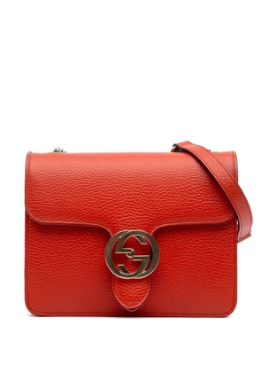 Gucci Pre-Owned 2016-2025 Small Dollar Calfskin Interlocking G crossbody bag - Orange