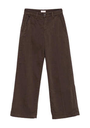 LIU JO pockets wide-leg trousers - Brown