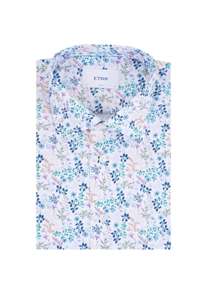 Eton floral-patterned shirt - White