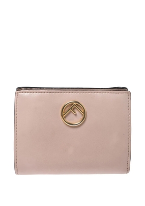 Fendi Pre-Owned F Is Fendi leather metal logo wallet - Pink