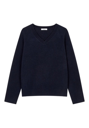 TOMBOY raglan v-neck knit sweater - Blue