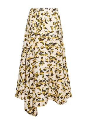 Ulla Johnson Annika high-waist asymmetrical skirt - Neutrals