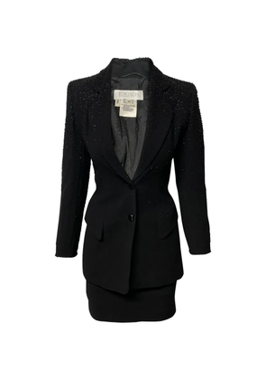 Escada Pre-Owned single-breasted blazer and skirt set - Black