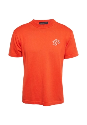 Louis Vuitton Pre-Owned embroidered logo T-shirt - Orange