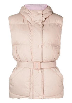 Ienki Ienki belted-waist puffer vest - Pink
