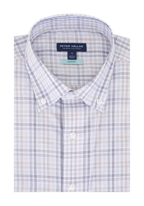 Peter Millar button-up checked shirt - Grey