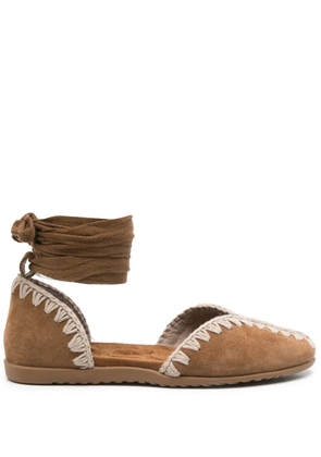 Mou suede ballet flats - Brown
