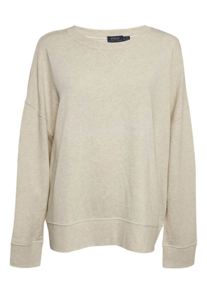 Polo Ralph Lauren Vintage suede-trimmed fringe sweatshirt - Neutrals