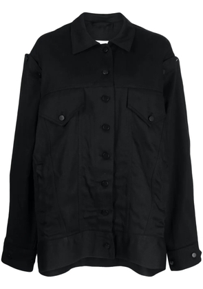 Melitta Baumeister detachable-sleeve denim jacket - Black
