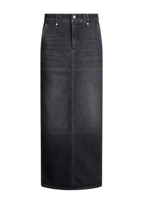 LIU JO side-slit denim skirt - Black