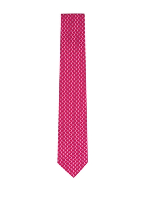 Ferragamo patterned tie - Red
