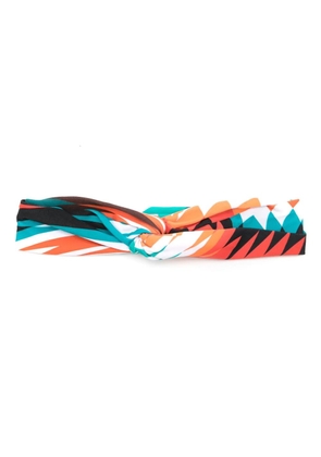Lygia & Nanny Bethania graphic-print twisted head band - Multicolour