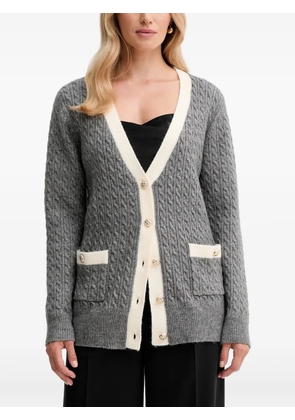 FRACOMINA V-neck button cardigan - Grey