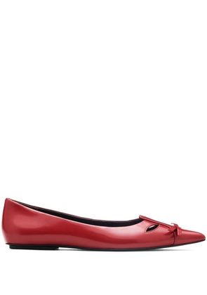 Marc Jacobs The Kat ballerina shoes - Red